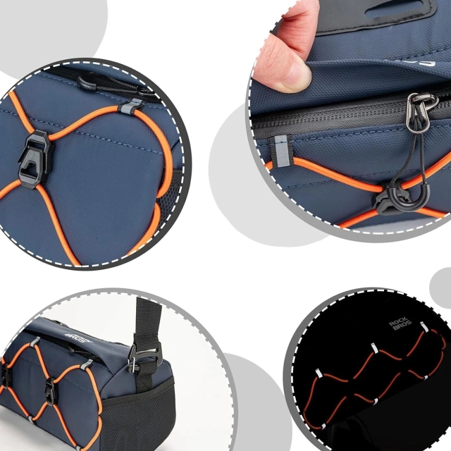 Rockbros 30110054002 Bike Handlebar Bag 2.2 l - Blue