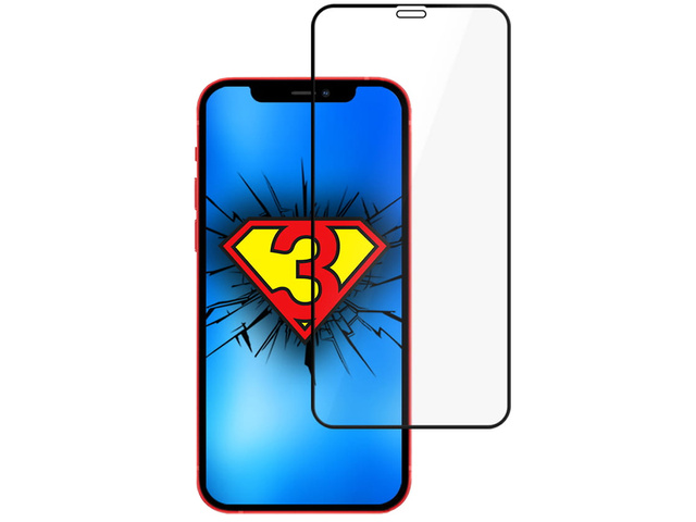 Tvrzené sklo HardGlass Max Lite 3mk pro iPhone 12/12 Pro Black