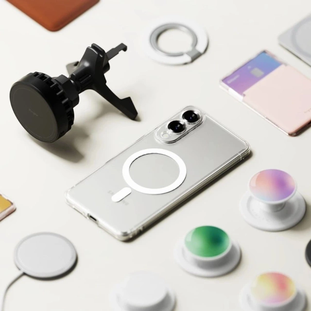 Kryt na Samsung Galaxy S25 Edge Ringke Fusion Magnetic MagSafe Clear