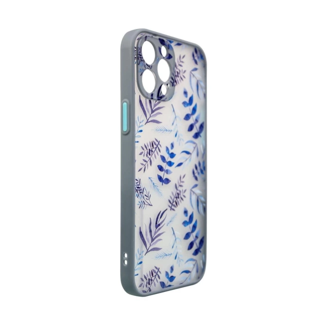 Design Case case for iPhone 12 Pro Max dark blue floral cover