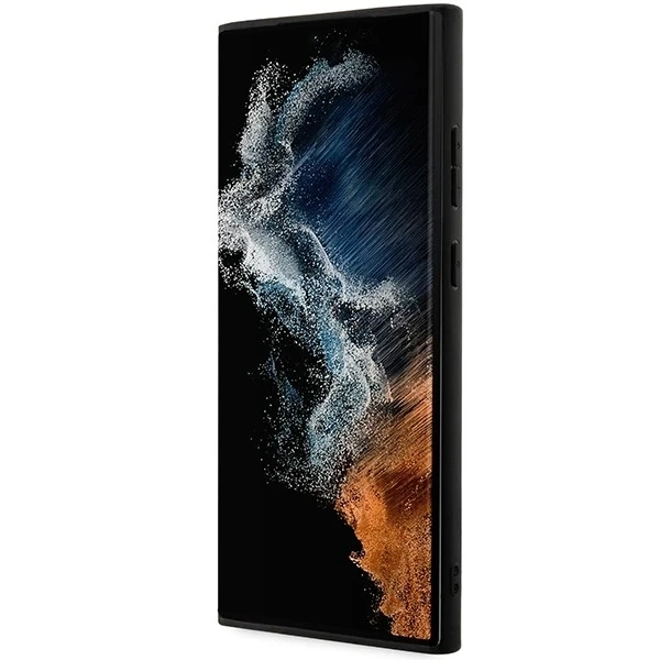 Etui AMG AMHCS23LBLSCA для Samsung Galaxy S23 Ultra S918 чорний/чорний твердий чохол Carbon Stripe