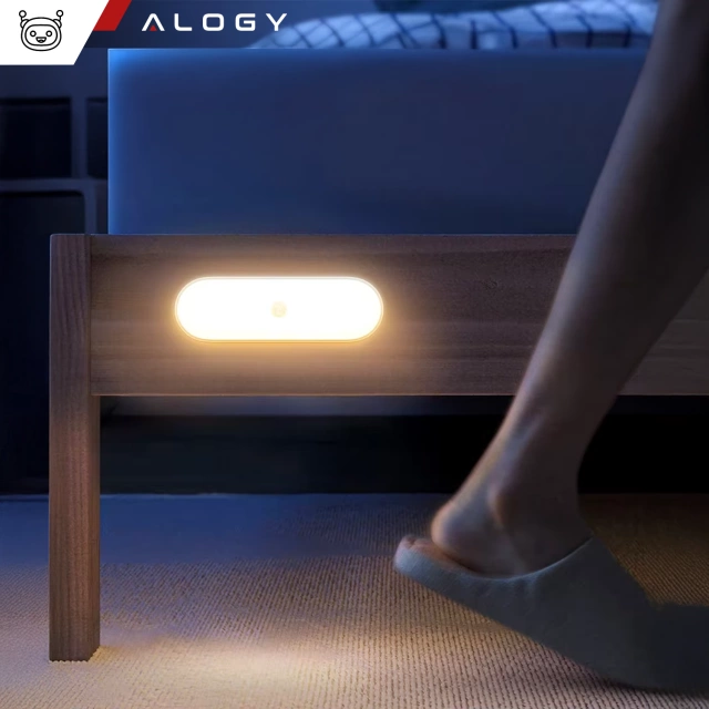 Nočná lampa Alogy Sensor Lamp s pohybovým senzorom, 14 cm, magnetická stolná lampa, biela