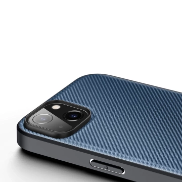 Чохол Dux Ducis Fino для iPhone 14 Plus синій нейлон