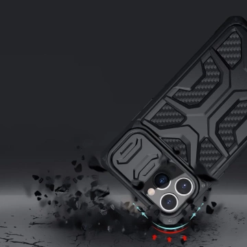 Броньований чохол Nillkin Adventruer Case для iPhone 13 Pro Max з кришкою камери червоний