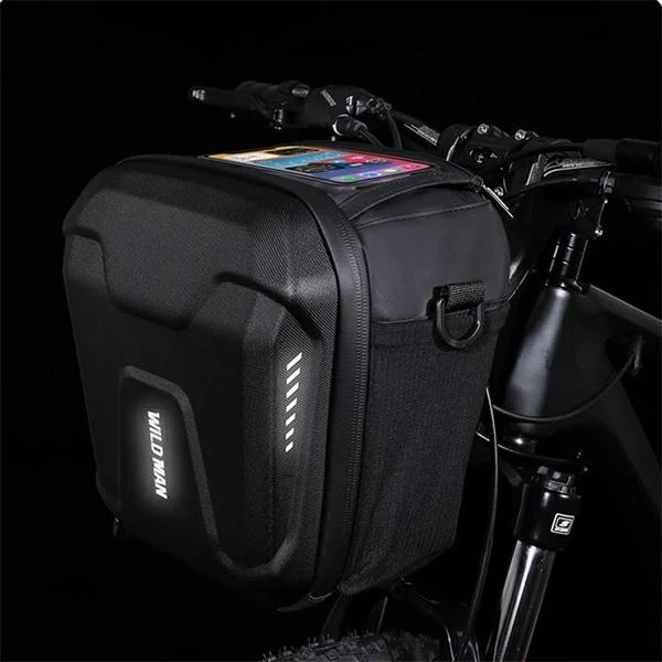 WILDMAN Lenkertasche GS9 3L Fahrradhalterung Schwarz Wasserdicht