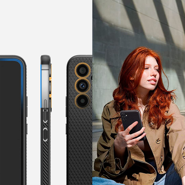 Етуй на телефон Spigen Liquid Air для Samsung Galaxy A54 5G Matte Black