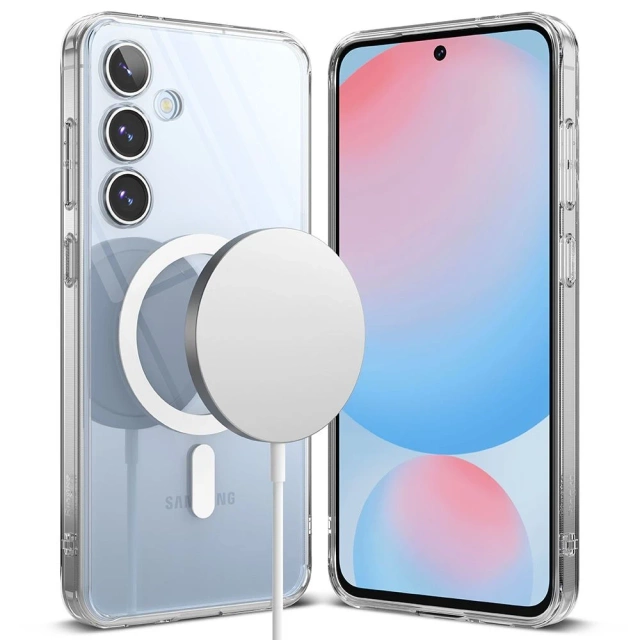 Чохол Ringke Fusion Magnetic MagSafe для Samsung Galaxy s24 FE Clear Transparent