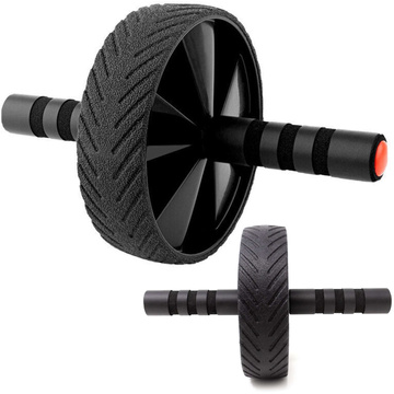 Kolečko na břišní svalstvo Biceps Kolečko na břišní svalstvo Fitness Wheel na trénink Sportovní černá