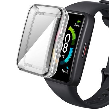 Alogy silicone case with protective foil for Huawei/ Honor Band 6 Transparent