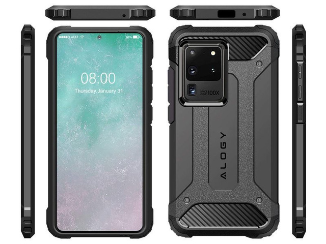 Puzdro Alogy Hard Armor pre Samsung Galaxy S20 Ultra šedé