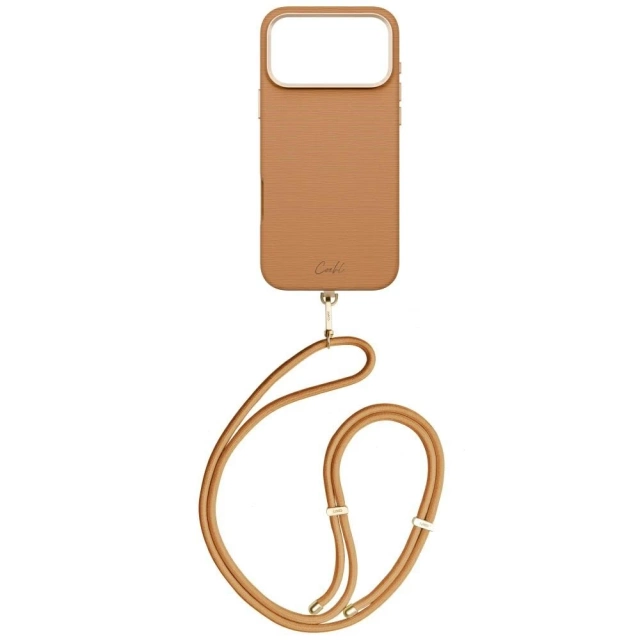 Etui UNIQ Coehl Mirelle do iPhone 17 Pro Max Magnetic Charging Brązowy