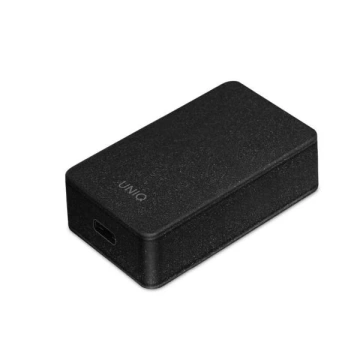 UNIQ Wall Charger Versa Slim USB-C PD 18W USB-C to USB-C cable black/charcoal black (LITHOS Collective)