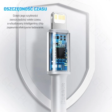 BASEUS Kabel USB-C für Lightning PD 20W 1m Niebieski