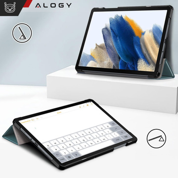 Hülle für Samsung Galaxy Tab A9 Plus 2023 11" X210/X215/X216 Tablet Cover Case Alogy Book Cover Grünes Glas