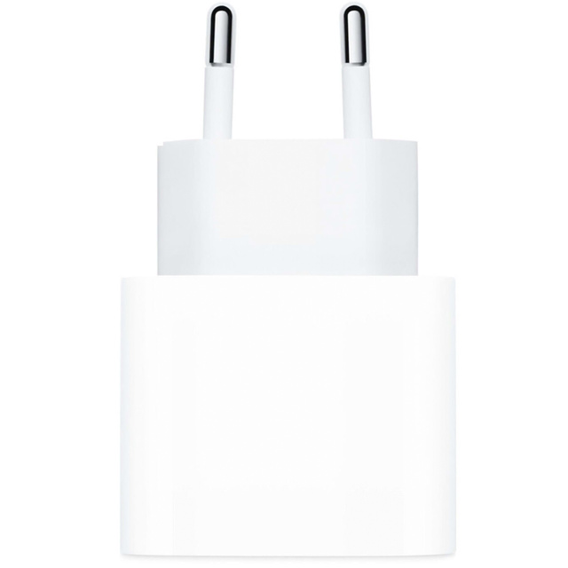 Originální Apple USB-C typ C 20W rychlonabíječka MHJE3ZM/A pro iPhone adaptér kostka Bílý 1m kabel