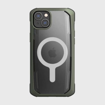 Raptic Secure Case for iPhone 14 with MagSafe armored cover green
