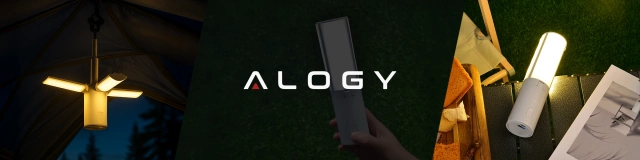 Lampa Zewnętrzna LED z Haczykiem 4000mAh 12h, Przenośna, Energooszczędna, Ogrodowa, Kempingowa i Domowa Alogy OutdoorLamp™ – Biała