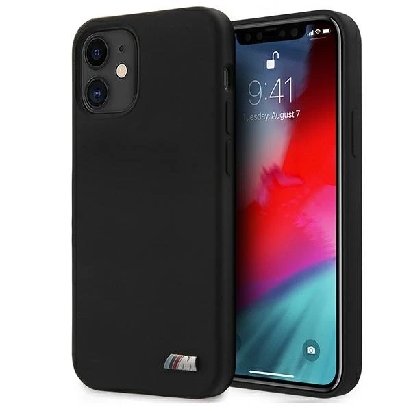 Etui BMW BMHCP12SMSILBK do iPhone 12 mini 5,4" hardcase Silicone M Collection