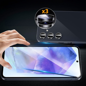Загартоване скло Supreme Set для Samsung Galaxy A55 5G Clear