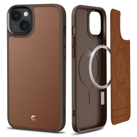 Etui Spigen Cyrill Kajuk Mag MagSafe do Apple iPhone 14 Plus sedlo hnědé