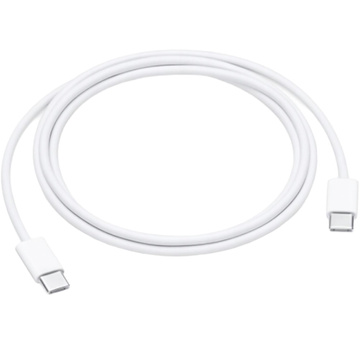 Original Apple USB-C-zu-USB-C-Kabel für iPhone 15, 15 Pro, 15 Pro Max, 1 m Kabel MUF72ZM/A Weiß