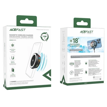 Acefast wireless inductive charger with cooling system dark gray (E2)