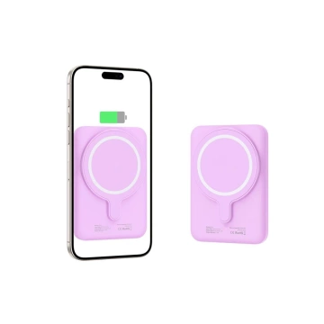 Powerbank magnetic PB10 Lifemag Magsafe Power Bank 5000mah Lilac