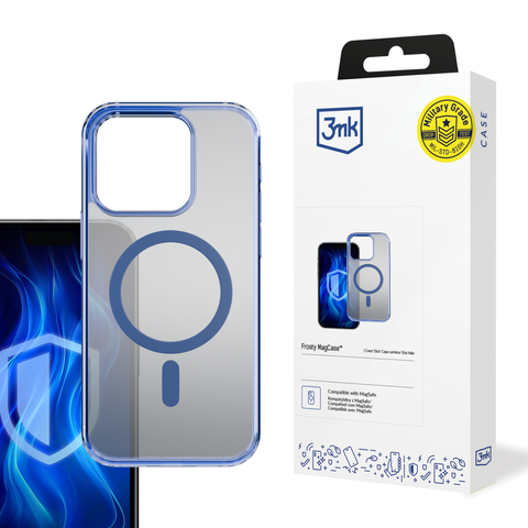 Etui ochronne do Apple iPhone 16 Pro 3mk Frosty MagCase Blue