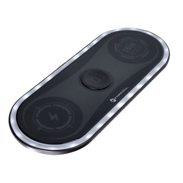 3in1 Forcell Ellipse Qi Inductive Charger iPhone Watch AirPods 15W