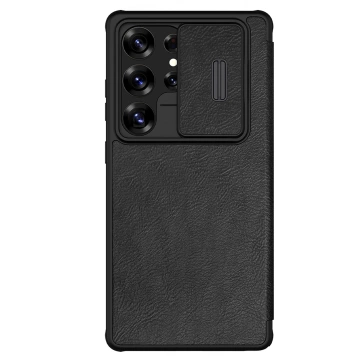 Чохол для Samsung Galaxy S25 Ultra Nillkin Qin Pro чорний з відкидною кришкою