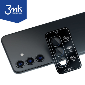 Sklo pre Samsung Galaxy A54 5G Ochranný kryt fotoaparátu Lens 3mk Lens Protection Pro čierny ochranný kryt