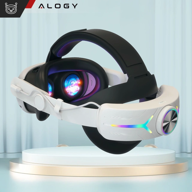 Регульований змінний ремінець Alogy з акумулятором 12000 мАг для Meta Quest 3 Elite Color RGB