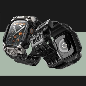 Чохол для Apple Watch Ultra 1/2 (49 мм) чорного кольору SUPCASE Unicorn Beetle Ore з ремінцем