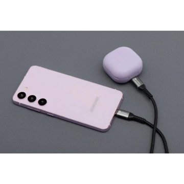 Кабель USB-A до USB-C 3 м 66 Вт нейлоновий Quick Charge 3.0 SUPERVOOC