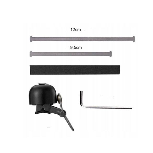 Rockbros 15-1BBK retro bicycle bell - black
