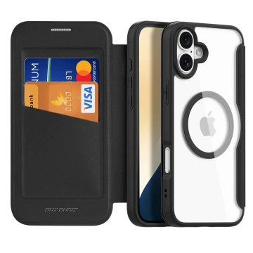 Чохол MagSafe Flip для iPhone 16 Dux Ducis Skin X Pro чорний