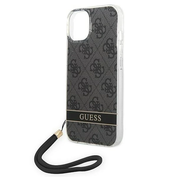 Etui Guess GUOHCP14MH4STK do Apple iPhone 14 Plus 6,7" czarny/black hardcase 4G Print Strap