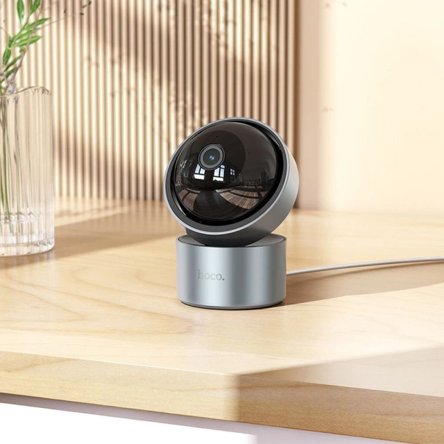 HOCO D5 Full HD Indoor Kamera Silber mit Nachtmodus und Gimbal