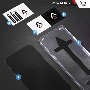 Tempered glass Privacy EasyShield™️ for Apple iPhone 16 9H screen protector with mounting frame