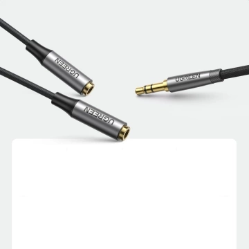 UGREEN cable AUX extension cable 3.5mm mini jack 0.2m black (AV191 50253)