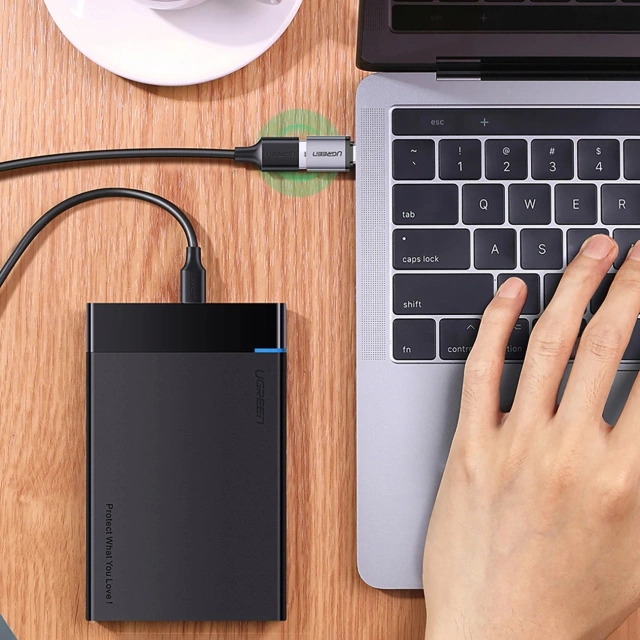 Adapter Ugreen US270 USB-C do USB-A 3.0 OTG ze smyczą 5Gb/s Szary