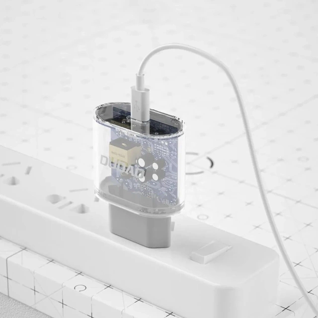 Настінний зарядний пристрій Dudao 20 Вт USB-C з кабелем - білий