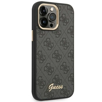Etui Guess GUHCP14XHG4SHK do Apple iPhone 14 Pro Max 6,7" czarny/black hard case 4G Vintage Gold Logo