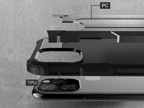 Etui Alogy Hard Armor pre Apple iPhone 11 Pro Max czarne