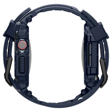ЧОХОЛ З РЕМІНЦЕМ ДЛЯ APPLE WATCH 10 (46 ММ) ТЕМНО-СИНІЙ SPIGEN RUGGED ARMOR PRO