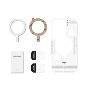 Ringke Magnetplatte für iPhone MagSafe und Ringadapter Weiß