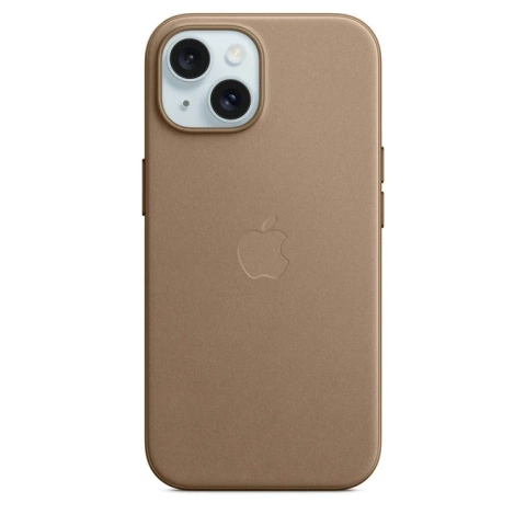 Etui do Apple iPhone 15 z MagSafe, kolor Brązowy Taupe - FineWoven Case