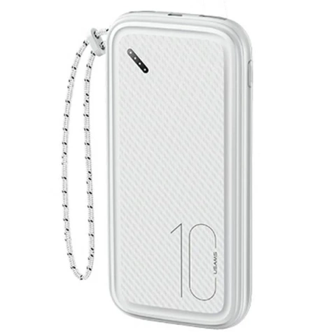 USAMS Powerbank PB56 10000mAh 2xUSB / USB-C / MicroUSB Fast Charge білий/білий 10KCD15002 (US-CD150)