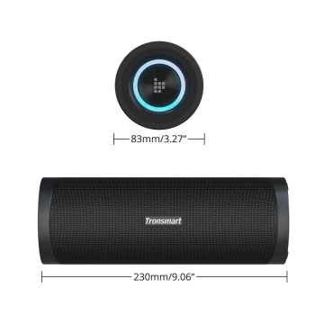 Prenosný bezdrôtový Bluetooth 5.0 reproduktor Tronsmart T6 Pro 45 W LED podsvietenie čierny (448105)