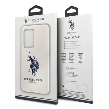 US Polo Silicone Collection Samsung Galaxy S20 Ultra phone case white/white